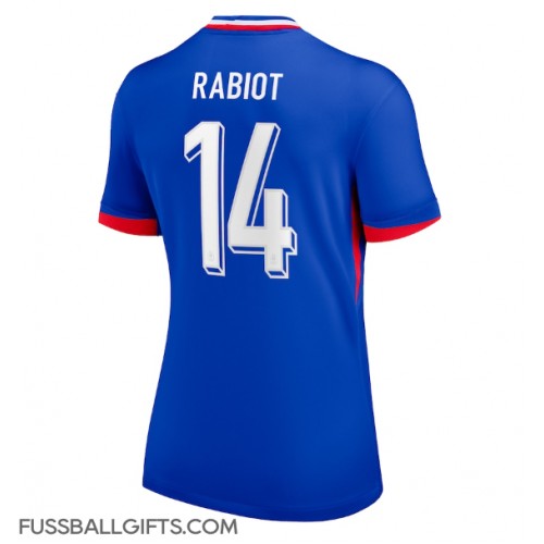 Frankreich Adrien Rabiot #14 Fußballbekleidung Heimtrikot Damen EM 2024 Kurzarm